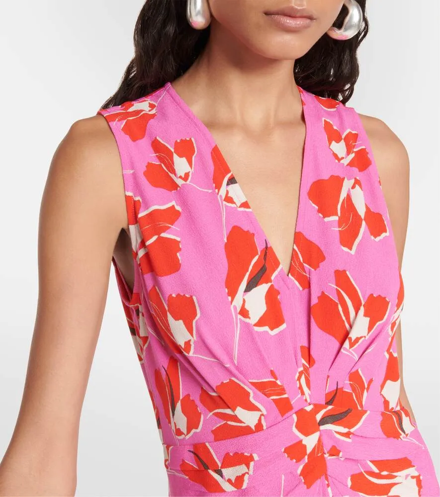 Ace halterneck maxi dress with DIANE VON FURSTENBERG print, multicolor