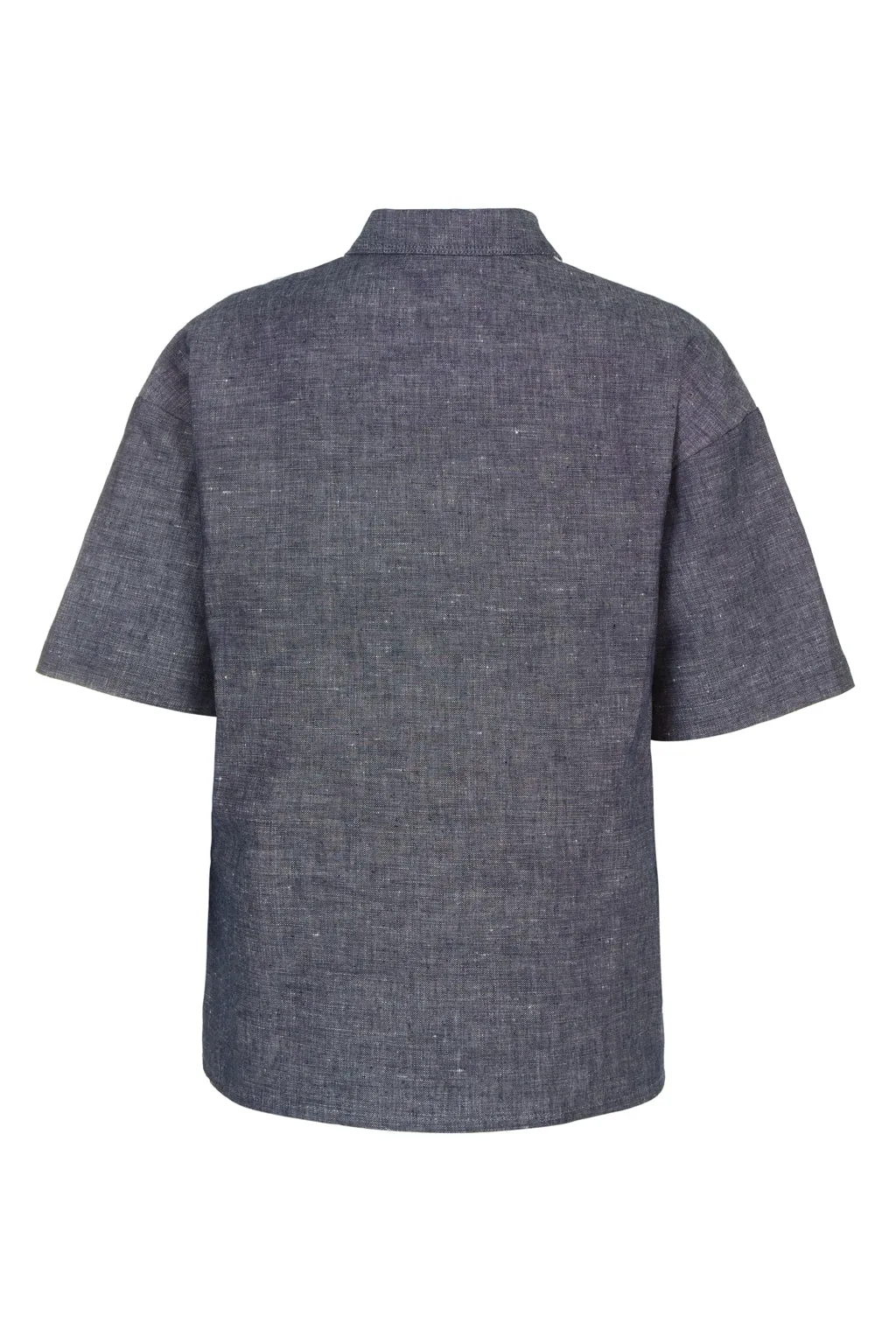 Blue Short Sleeve Button Down Shirt