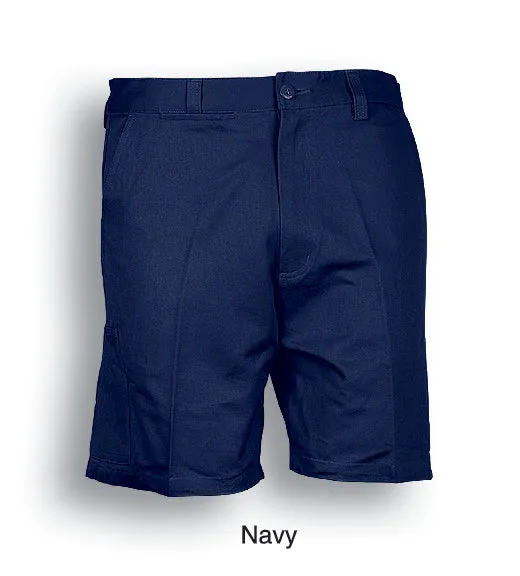 Bocini Cotton Drill Work Shorts-(WK614)