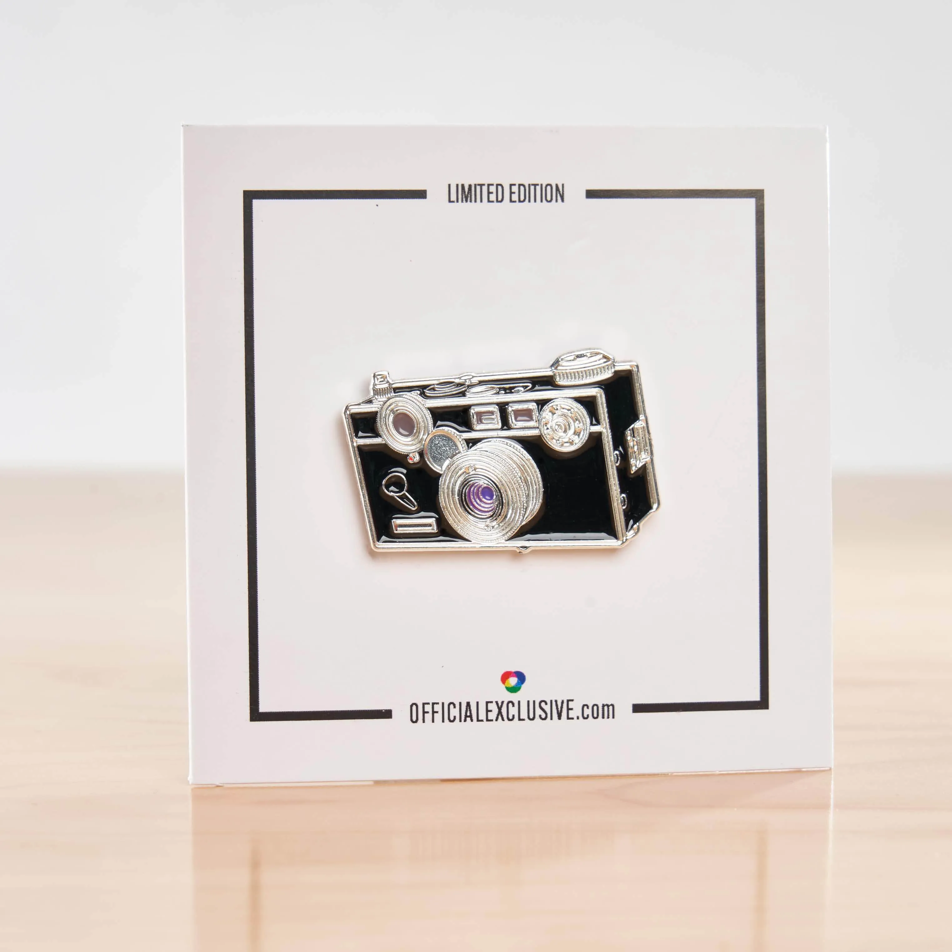 Brick Camera with Purple Lens Pin