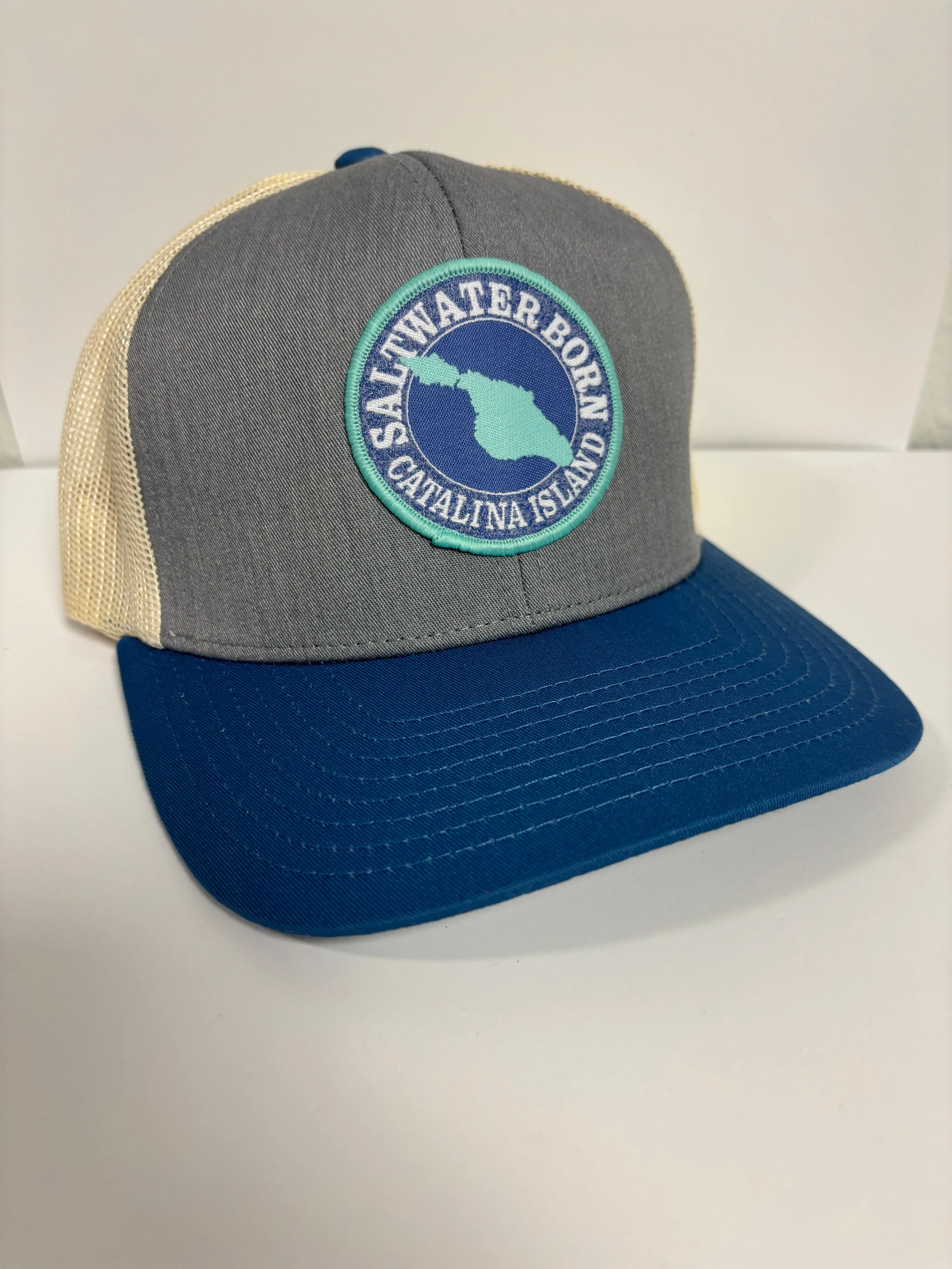 Catalina Island, CA Structured Mesh Trucker Hat