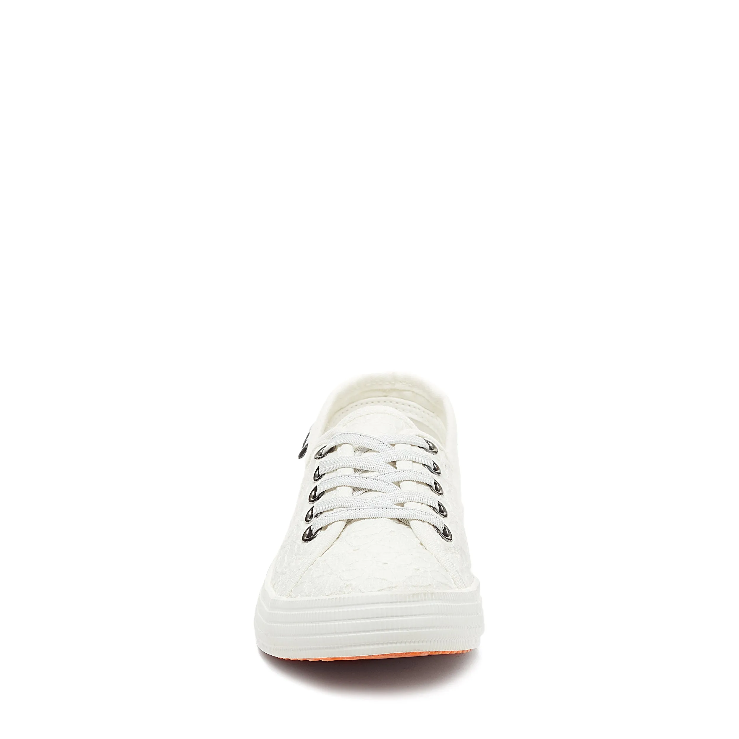 Chow Chow White Elsie Eyelet Trainers