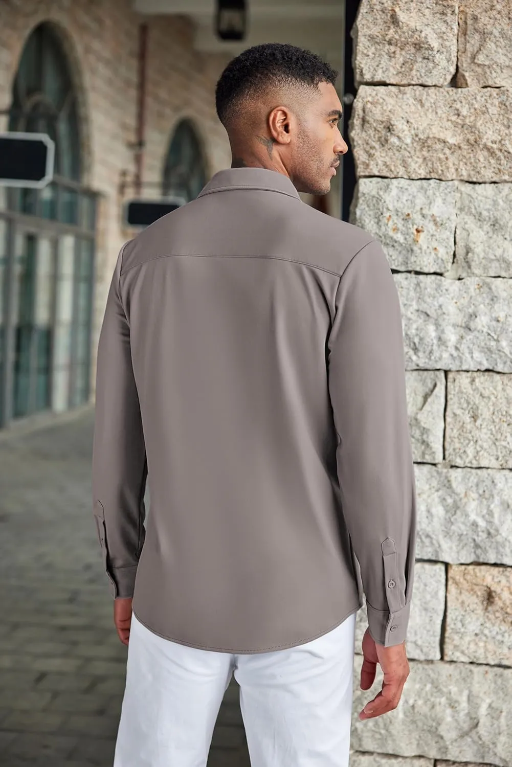 COOFANDY Men's Wrinkle Free Shirts Casual Long Sleeve Button Down Dress Shirts