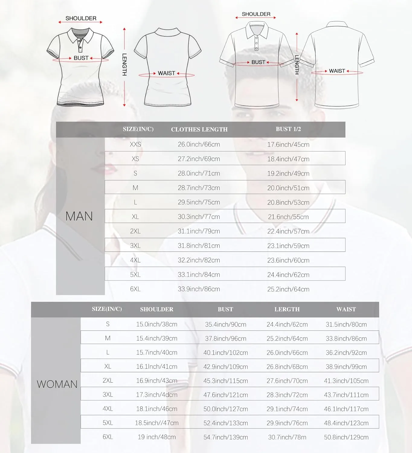 Custom Polo Shirts for Men Women, Personalized Golf Shirts with Text/Logo/Photo, Bulk Customized Business Polo Shirt