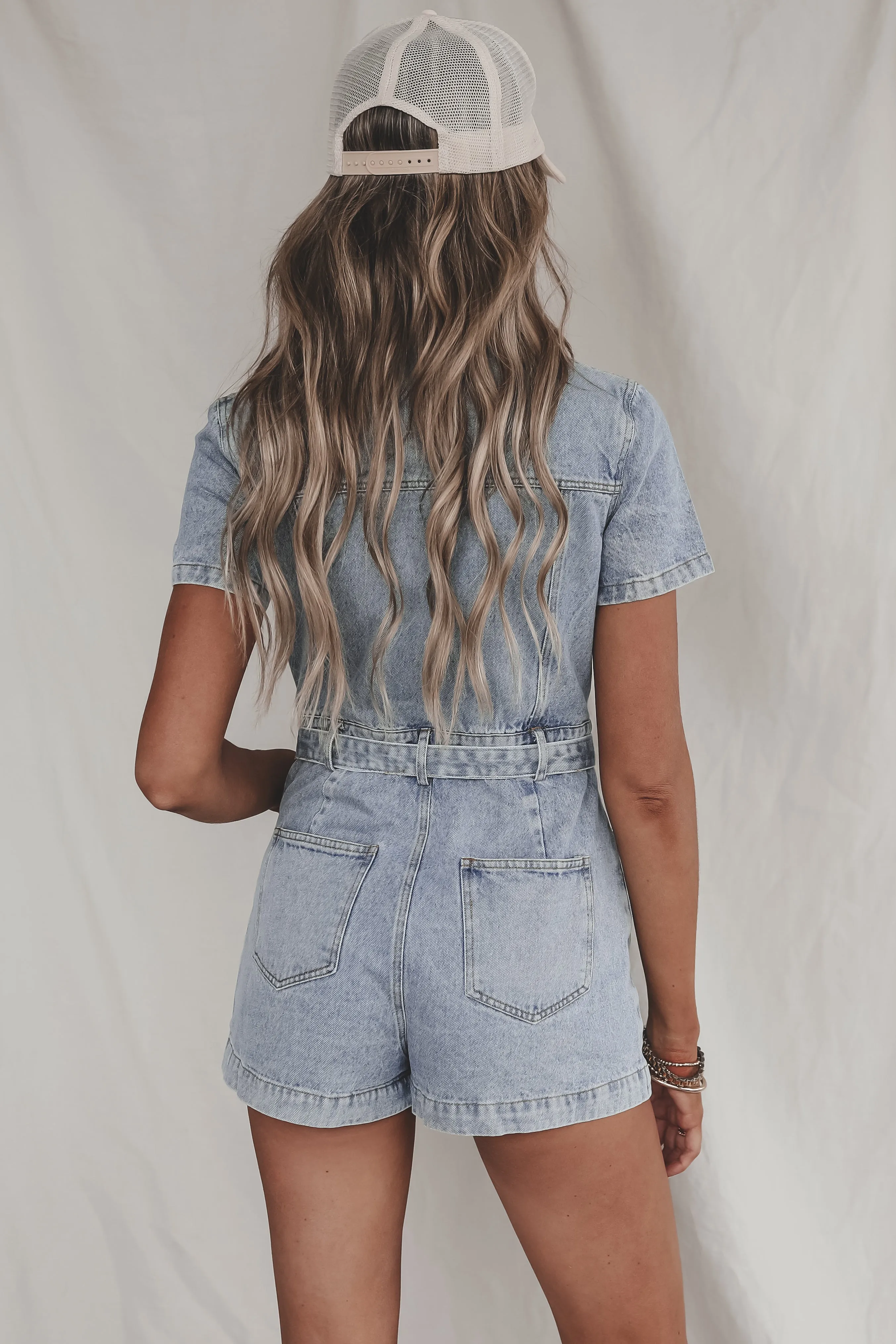 Denim Looks Good On You Denim Romper