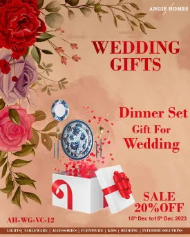 DINNER SET FOR WEDDING GIFTS | MARRIAGE GIFT VOUCHER | PREMIUM GIFTTING CARD