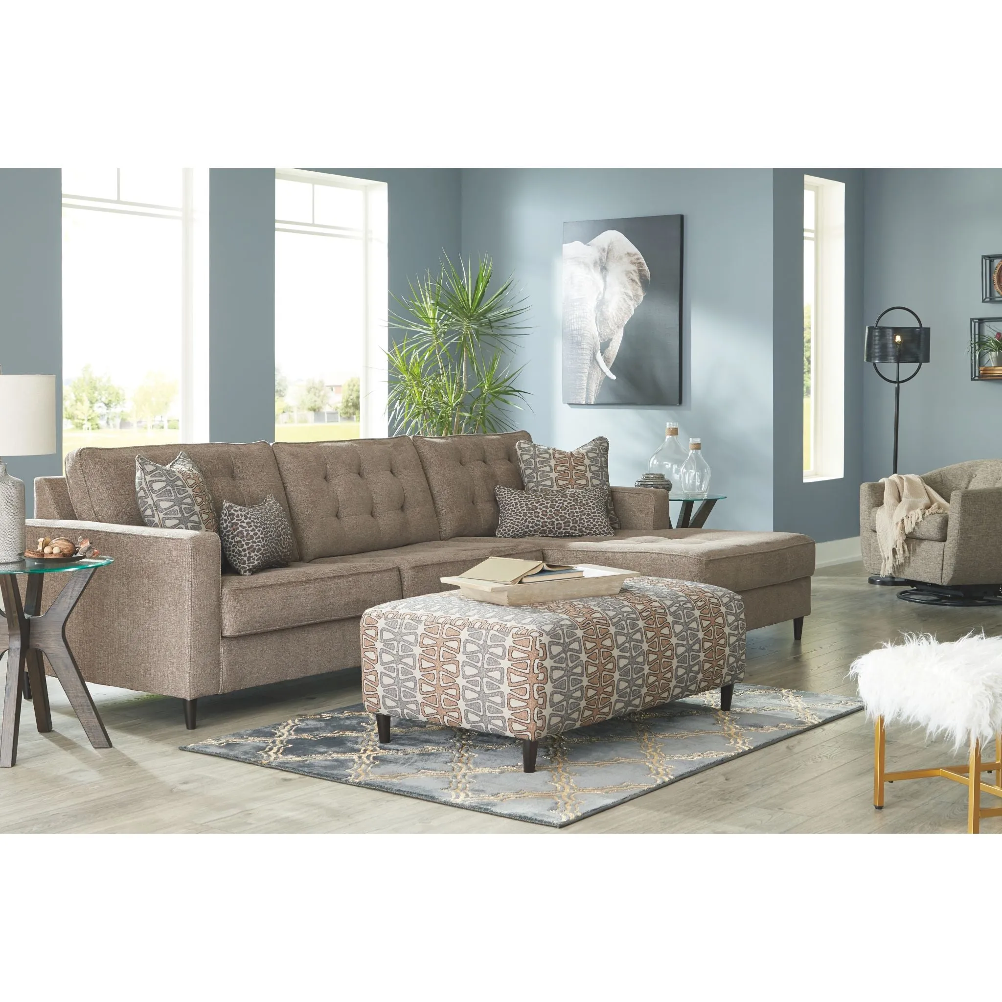 Flintshire Oversized Accent Ottoman