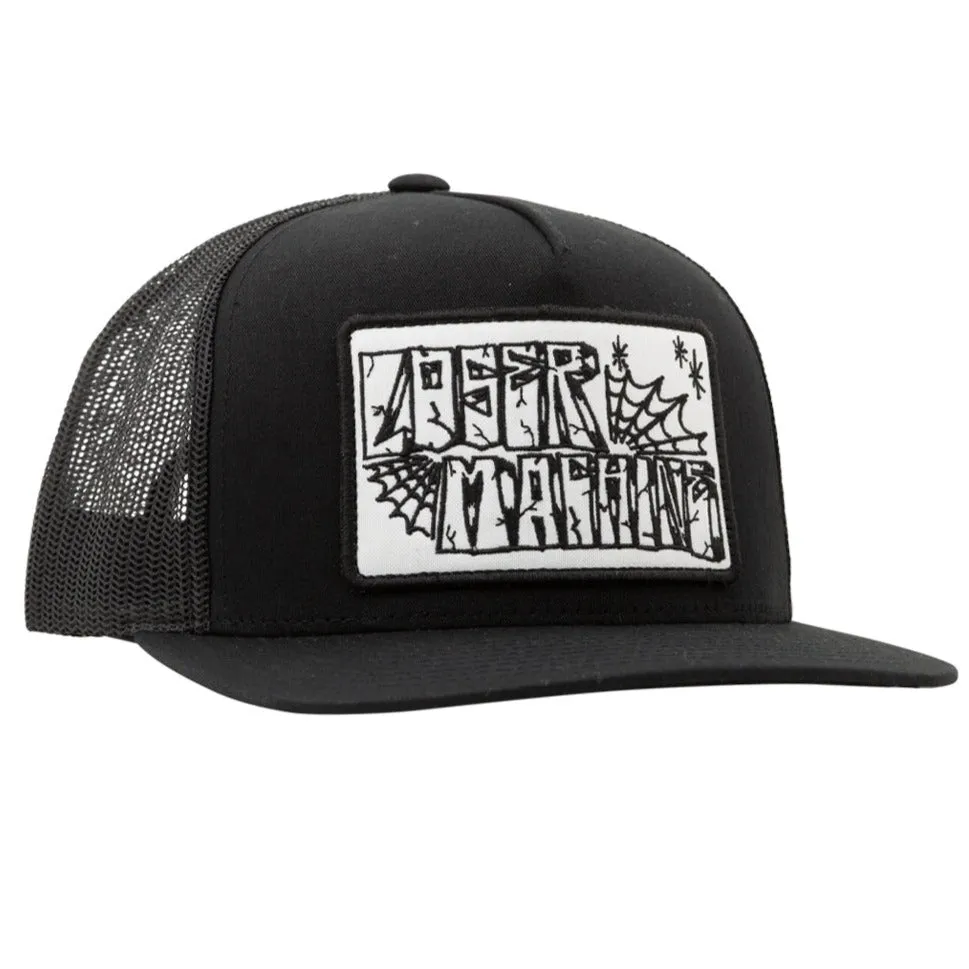 LOSER MACHINE WEBBED TRUCKER HAT BLACK
