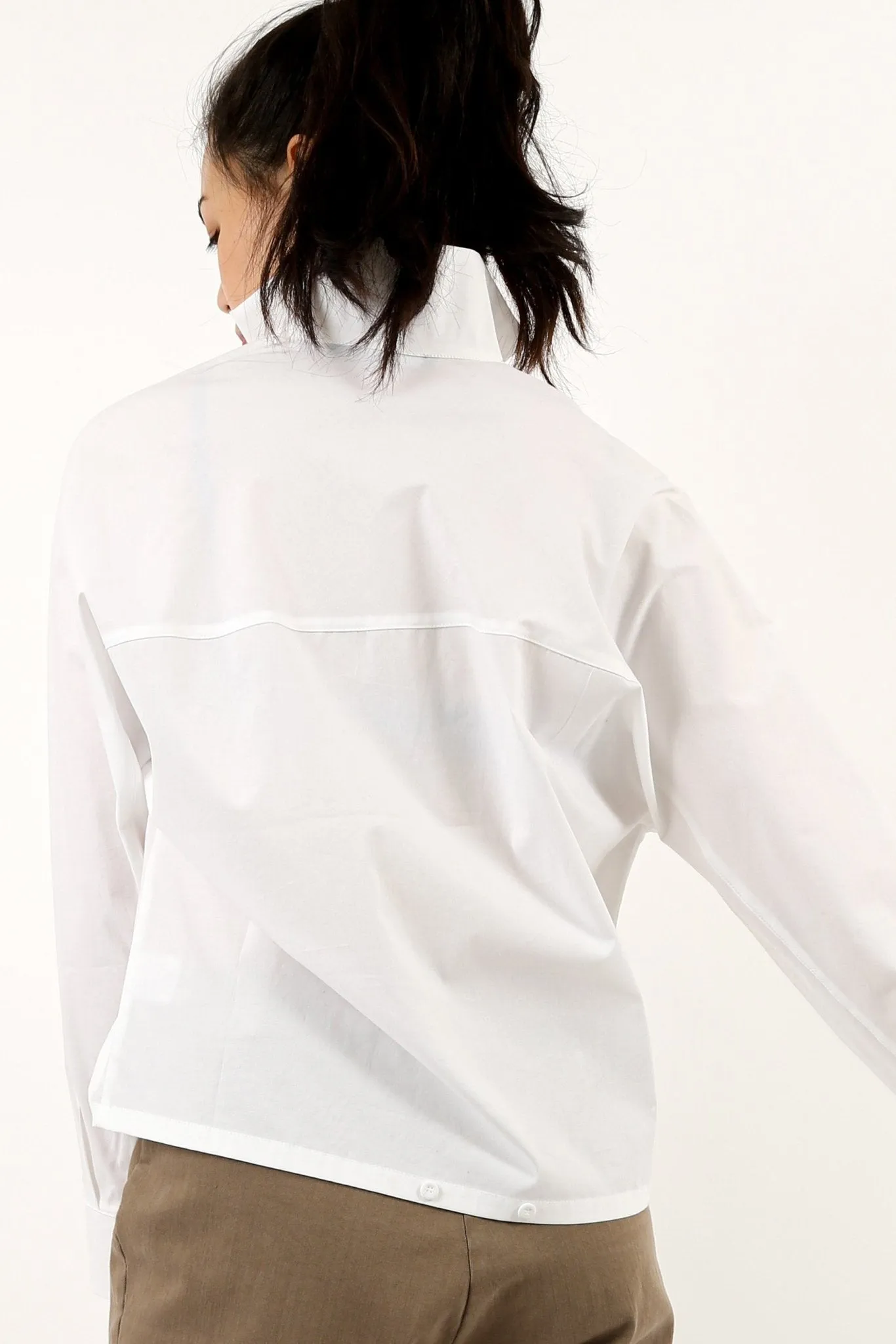 MARIE SHIRT IN ITALIAN STRETCH COTTON