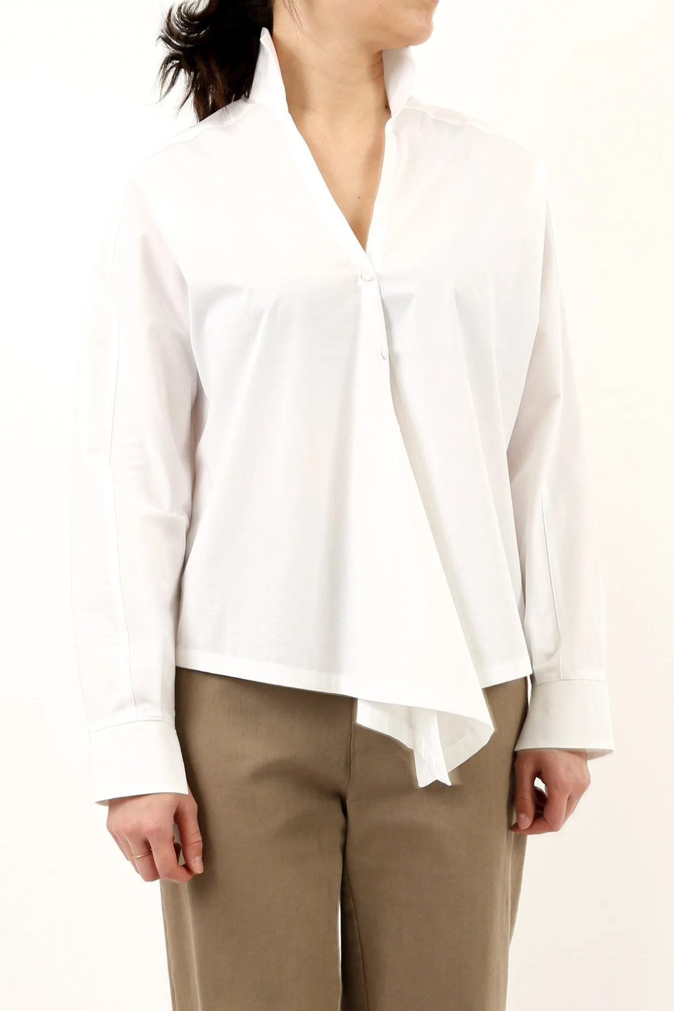 MARIE SHIRT IN ITALIAN STRETCH COTTON