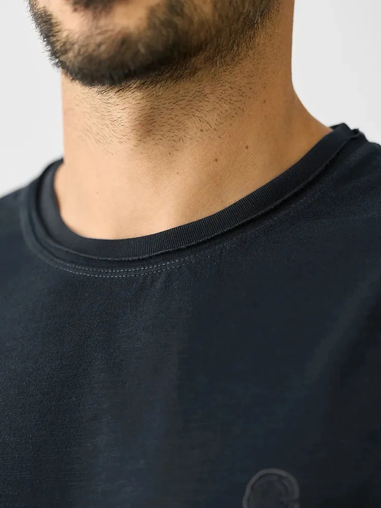 Oversize Slub Cotton Men's Casual T-shirts with Plus Size Tops