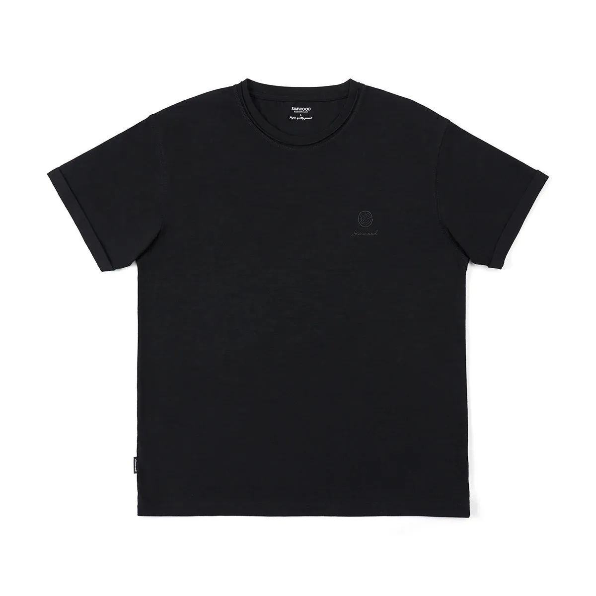 Oversize Slub Cotton Men's Casual T-shirts with Plus Size Tops