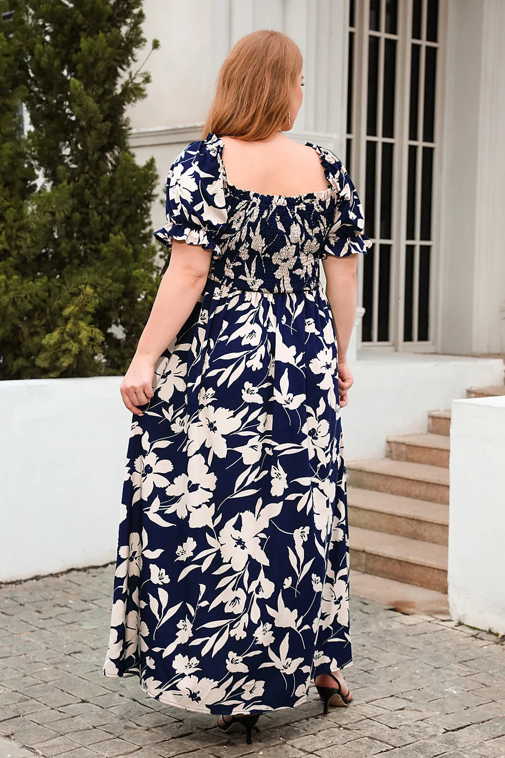 Plus Size Bohemian Mid Length Dress