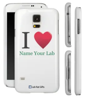 "I ♥ (Name Your Lab)" - Custom Samsung Galaxy S5 Case