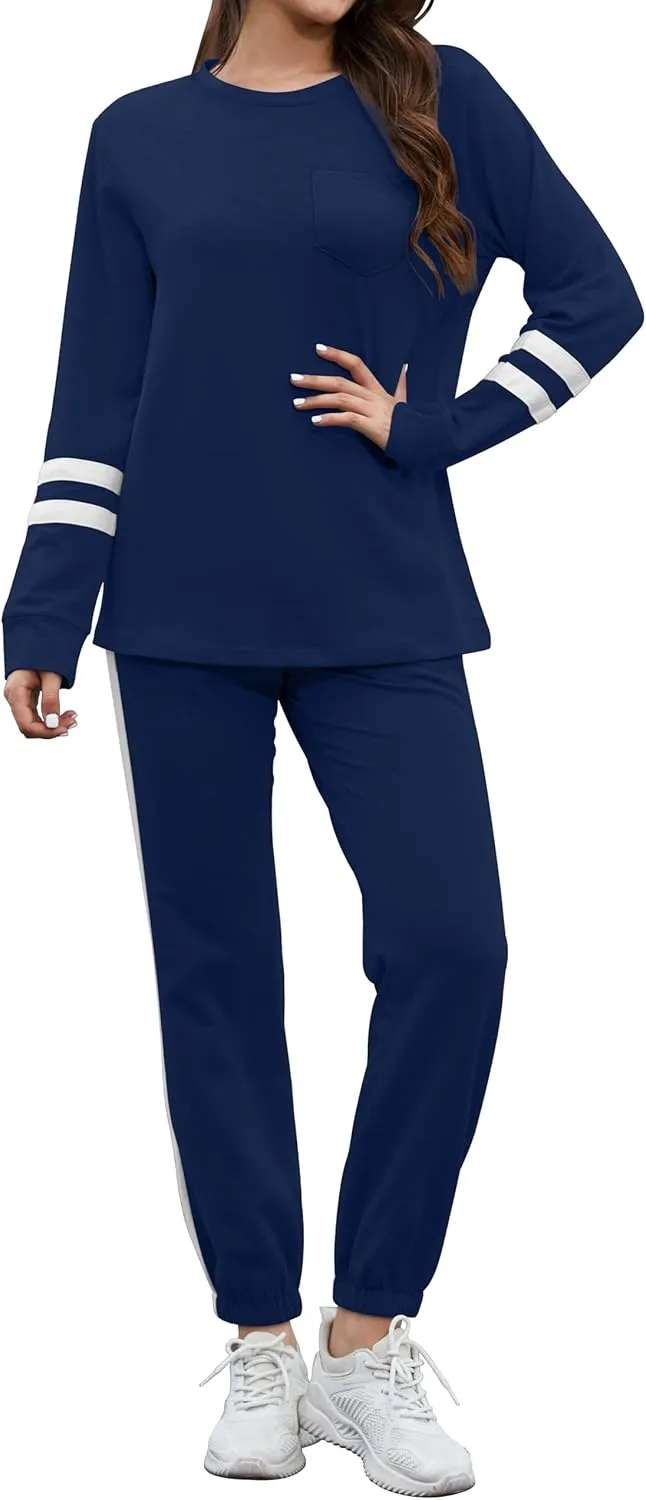 RUBZOOF Lounge Sets for Women 2 Piece Casual Travel Sweatsuits Outfits Loungewear Matching Sets Women Clothing S-3XL