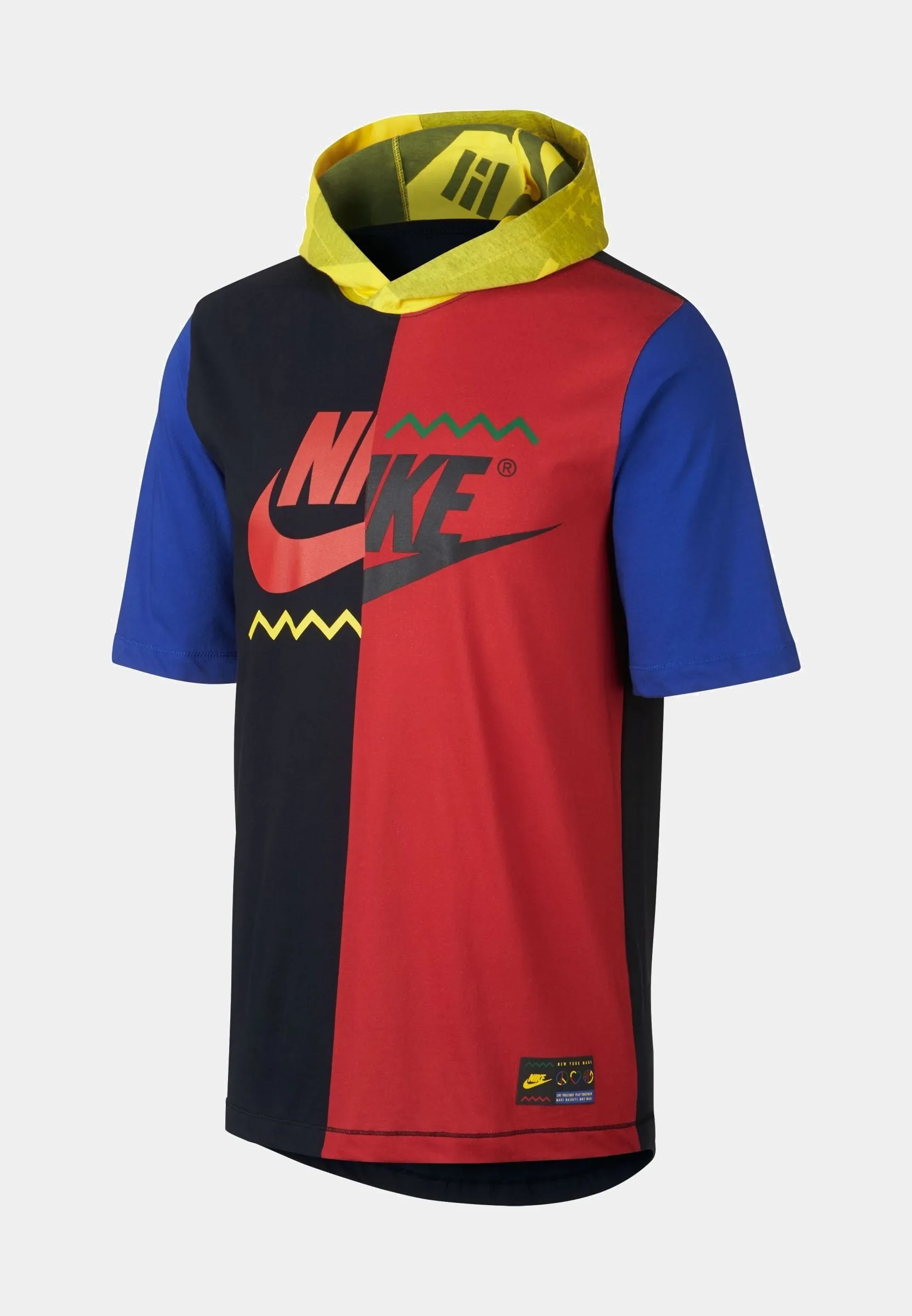 Sportswear NYC Wildcard Mens Hoodie (Black/Red/Blue)