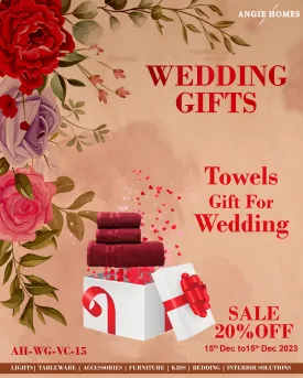 TOWEL SET FOR WEDDING GIFTS | MARRIAGE GIFT VOUCHER | GUEST GIFTTING CARD
