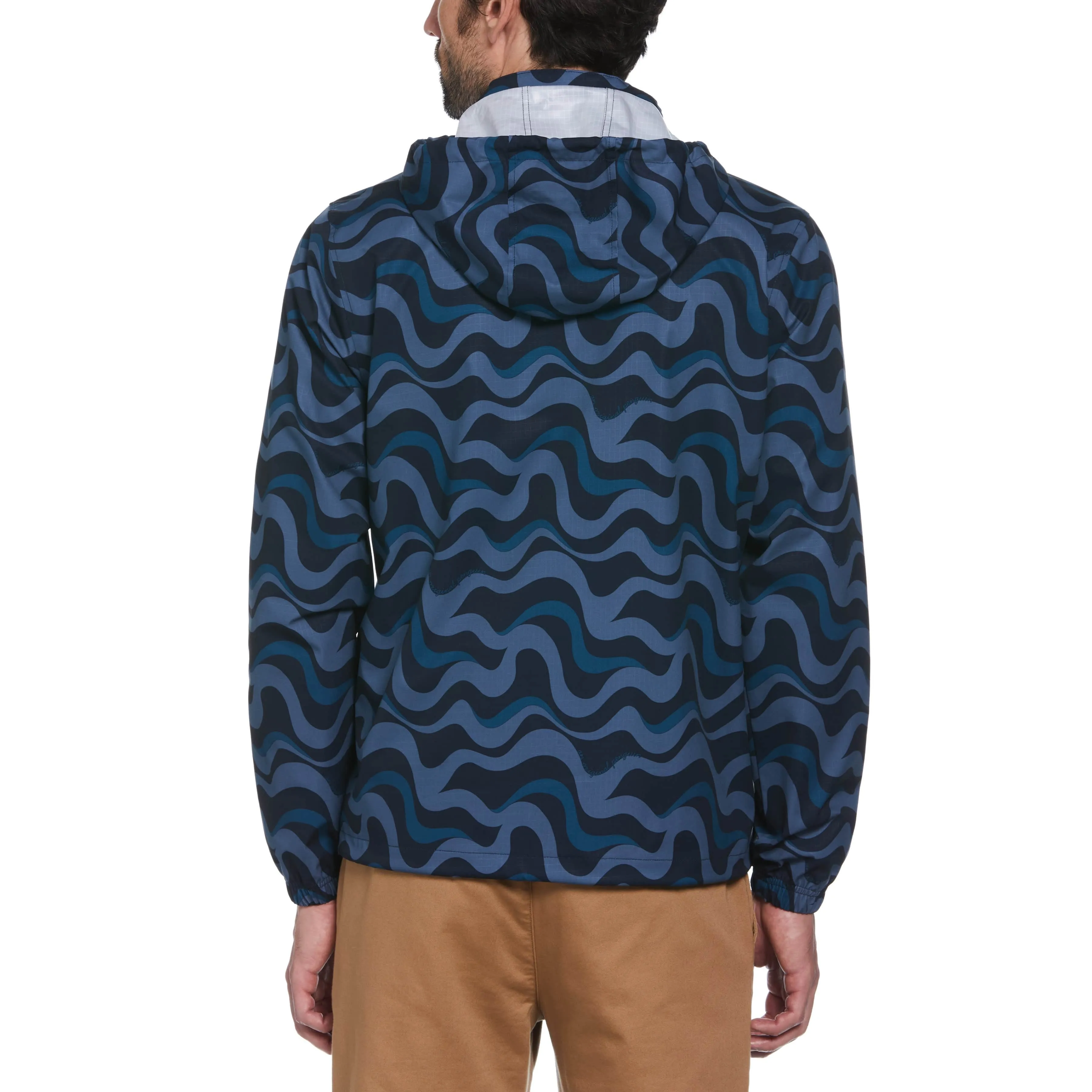 Wavy Print Ripstop Jacket