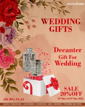 WHISKEY DECANTER FOR WEDDING GIFTS | MARRIAGE GIFT VOUCHER CARD | RETURN GIFTTING CARD