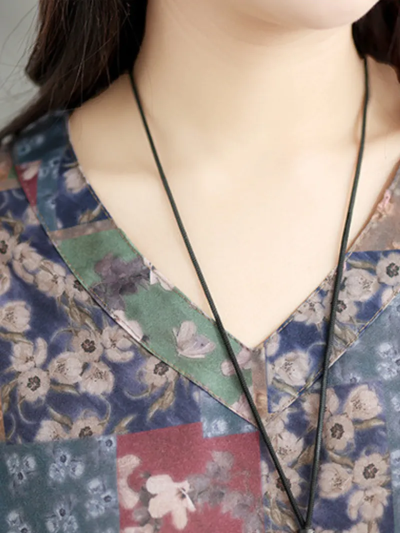 Women's Summer Casual Mid-Length Artistic Printed Tops