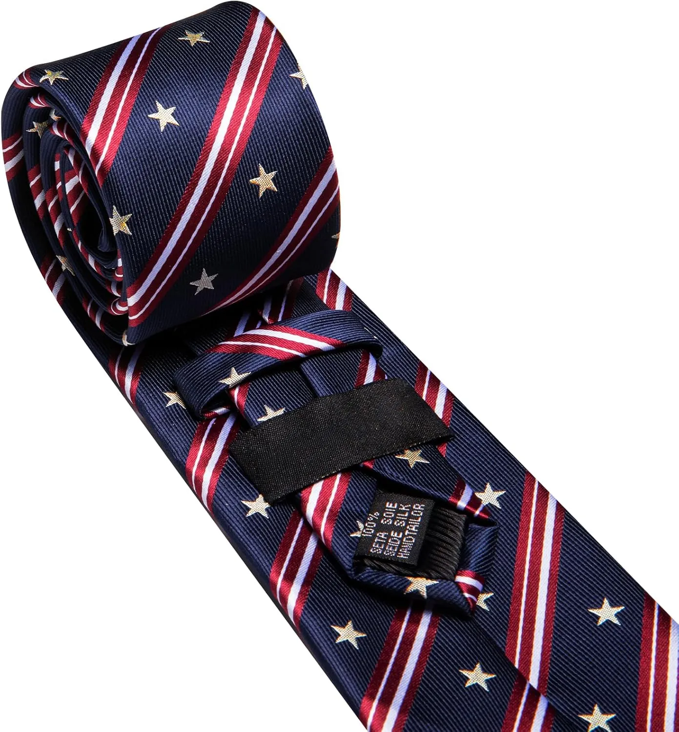 YOHOWA Men Plaid/Striped Ties Set Silk Business Wedding Formal Fashion Necktie and Pocket Square Cufflinks Set