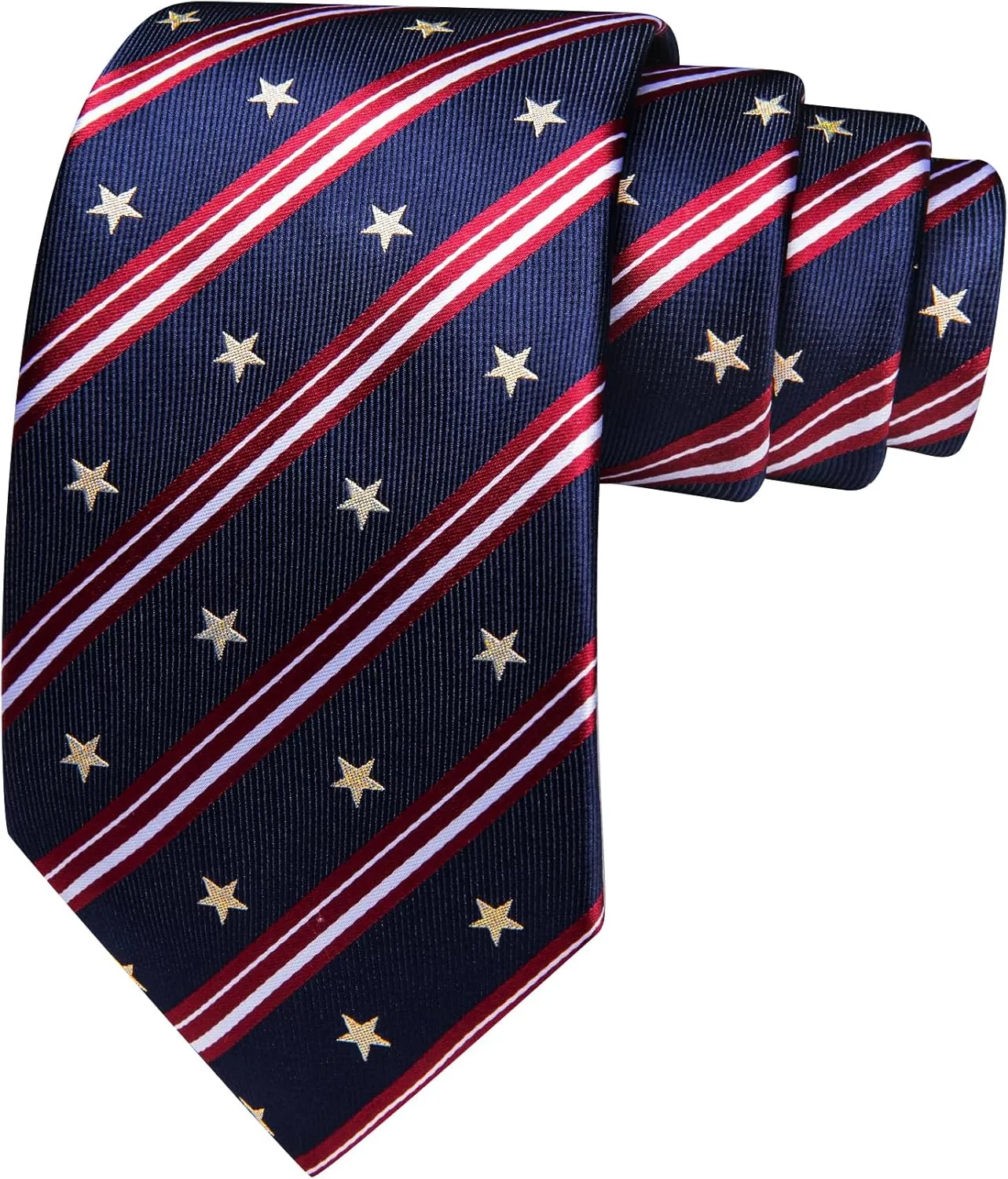 YOHOWA Men Plaid/Striped Ties Set Silk Business Wedding Formal Fashion Necktie and Pocket Square Cufflinks Set